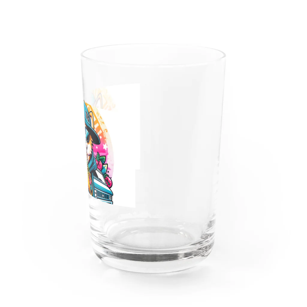 Gokuuchan's Cute Creationsのゴクウちゃんとタコス　time Water Glass :right