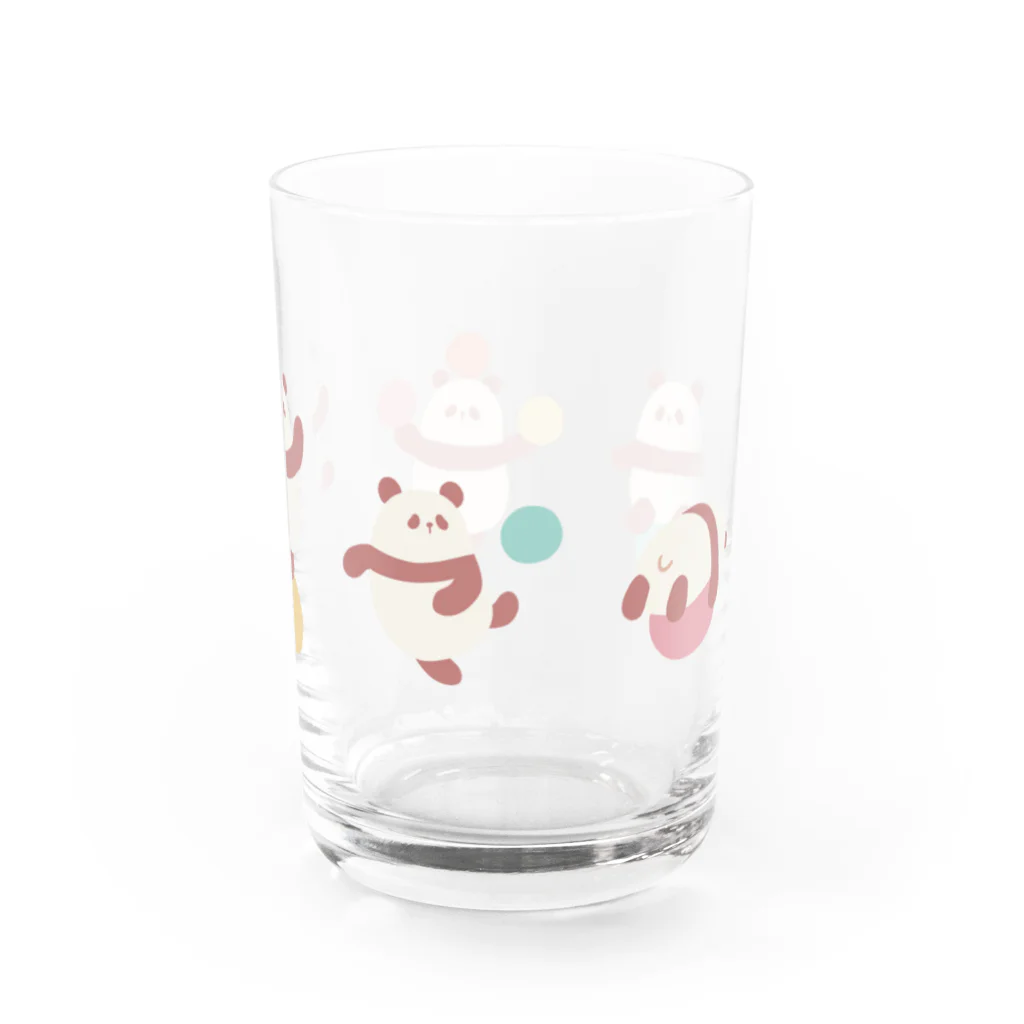 継続支援プラスタのパンダくんとボール遊び Water Glass :right