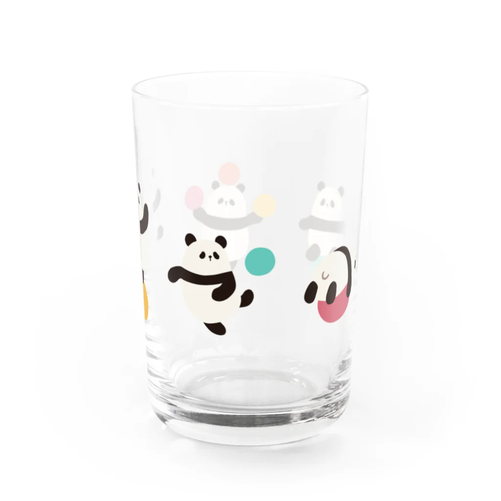 継続支援プラスタのパンダくんとボール遊び Water Glass :right