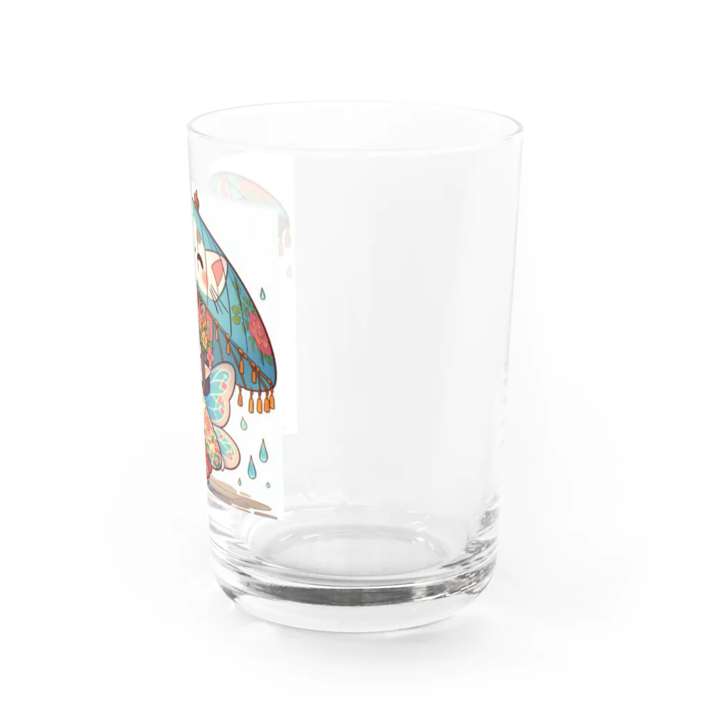 bona fideの開運招き猫　みこ Water Glass :right