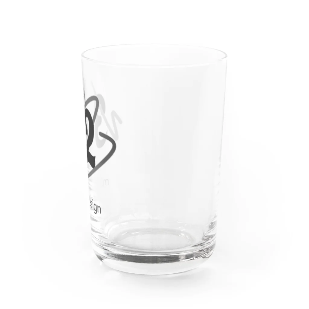 m32 designのm32 designのロゴアイテム Water Glass :right