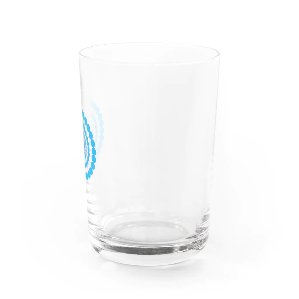 FONSデザインの水玉円3青 Water Glass :right