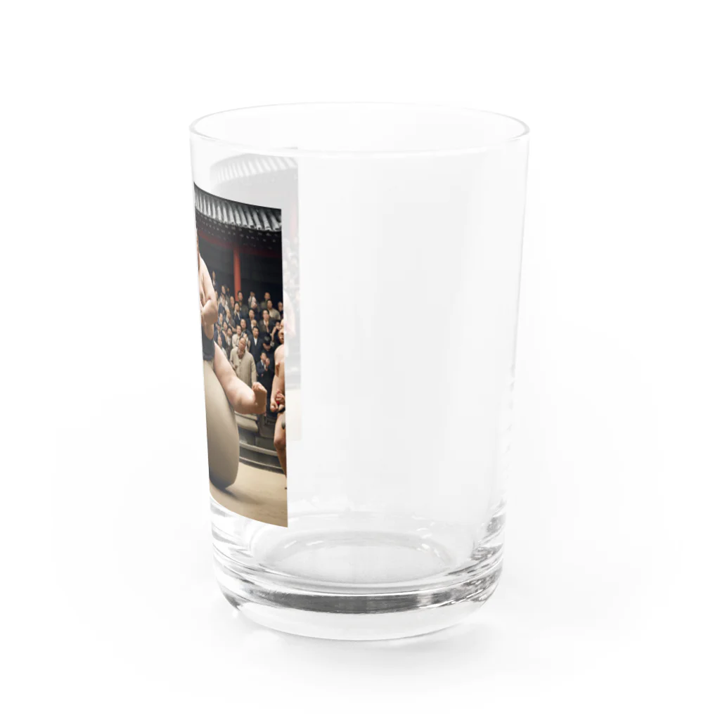 OTIRUBUTUBUTUのお相撲さん迎撃準備完了 Water Glass :right