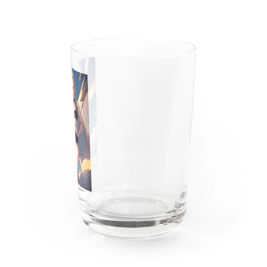 白尻の美麗イラストキャラクターグッズ Water Glass :right