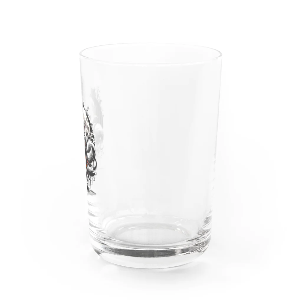 蝋燭の月と妖狐 Water Glass :right