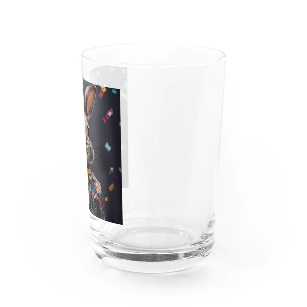 usagimajyoのスーツウサギ Water Glass :right