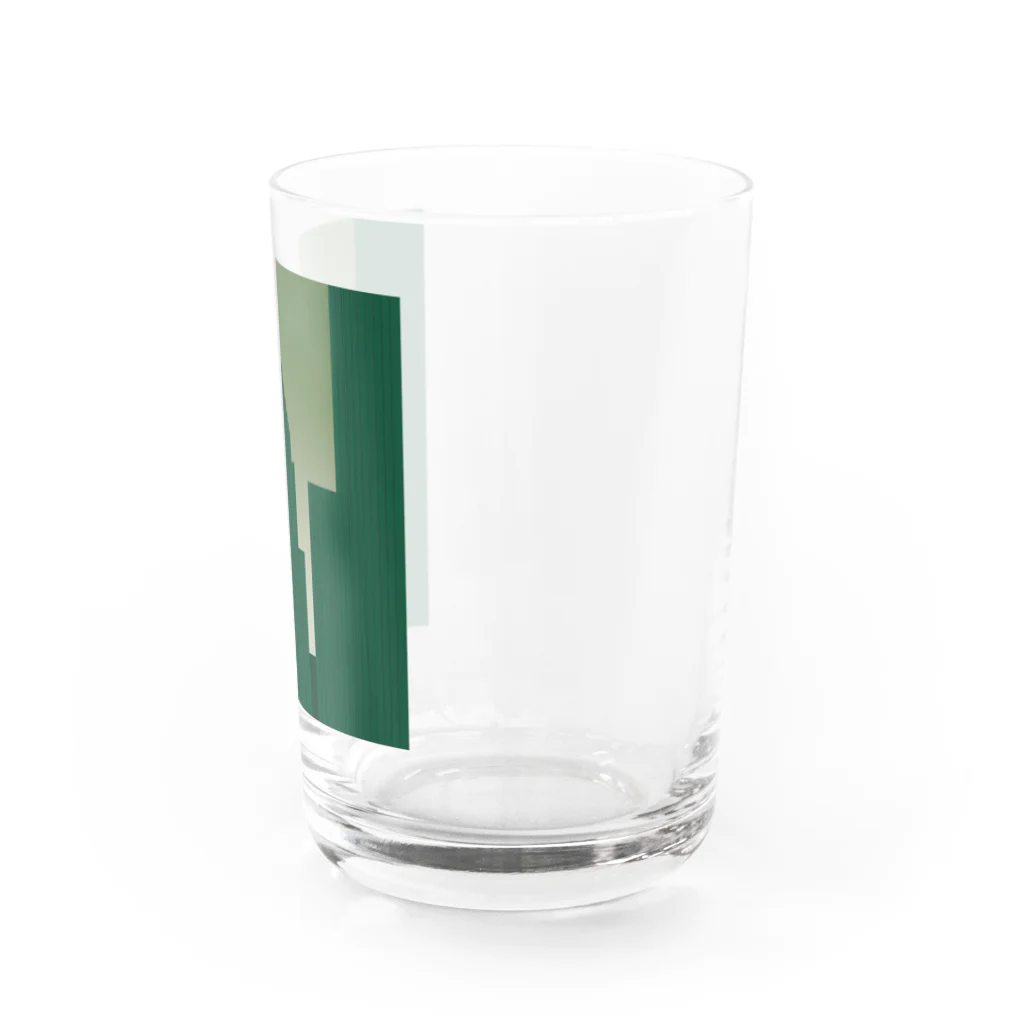 ASUTOMIのビルグッズ濃い緑色 Water Glass :right