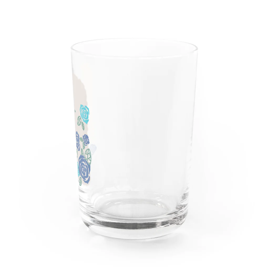 sb&colorの青いバラ Water Glass :right