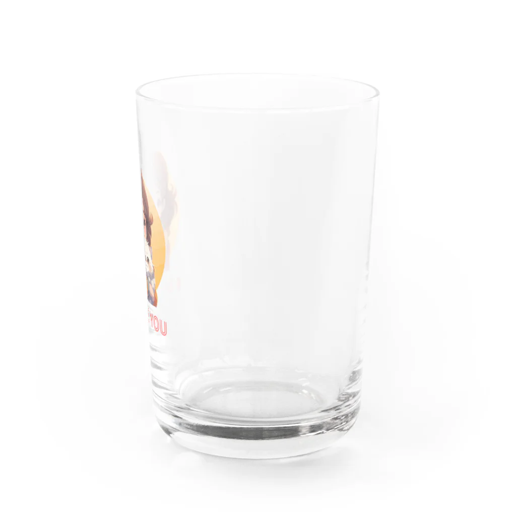 AwagoModeのI LOVE YOU(Cat&Girl) (36) Water Glass :right