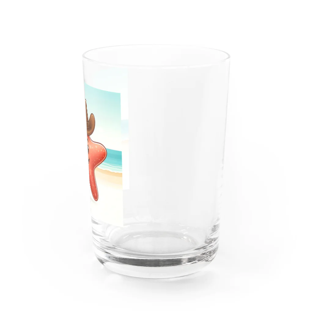 海の幸のカウボーイヒトデ Water Glass :right