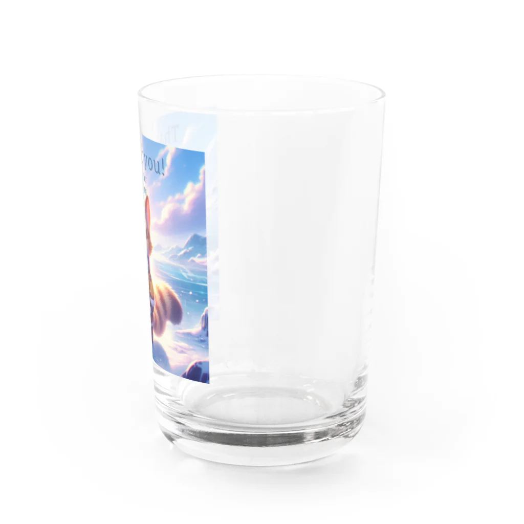 ビビりな番犬くんのふわふわフレンズ！にゃんこ Water Glass :right