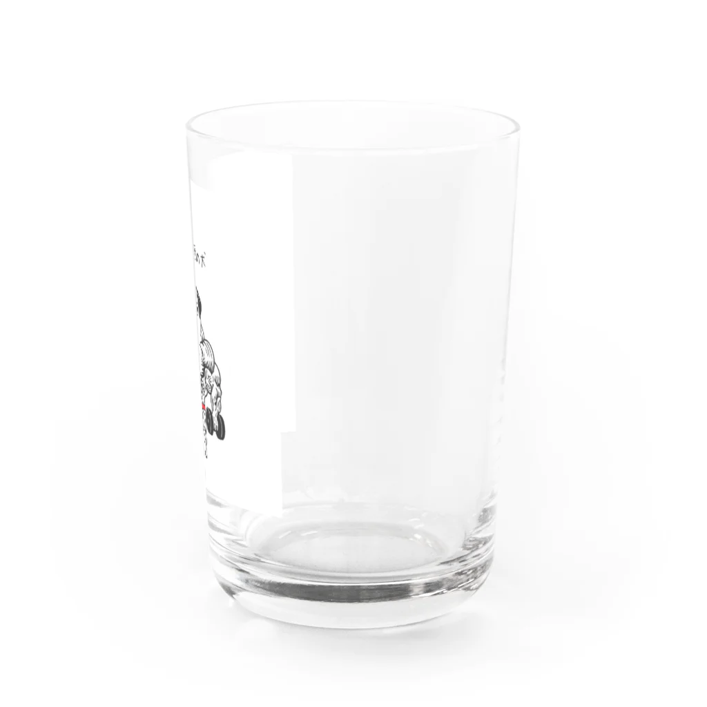 nopotechiの筋肉パグ（シリーズ2） Water Glass :right