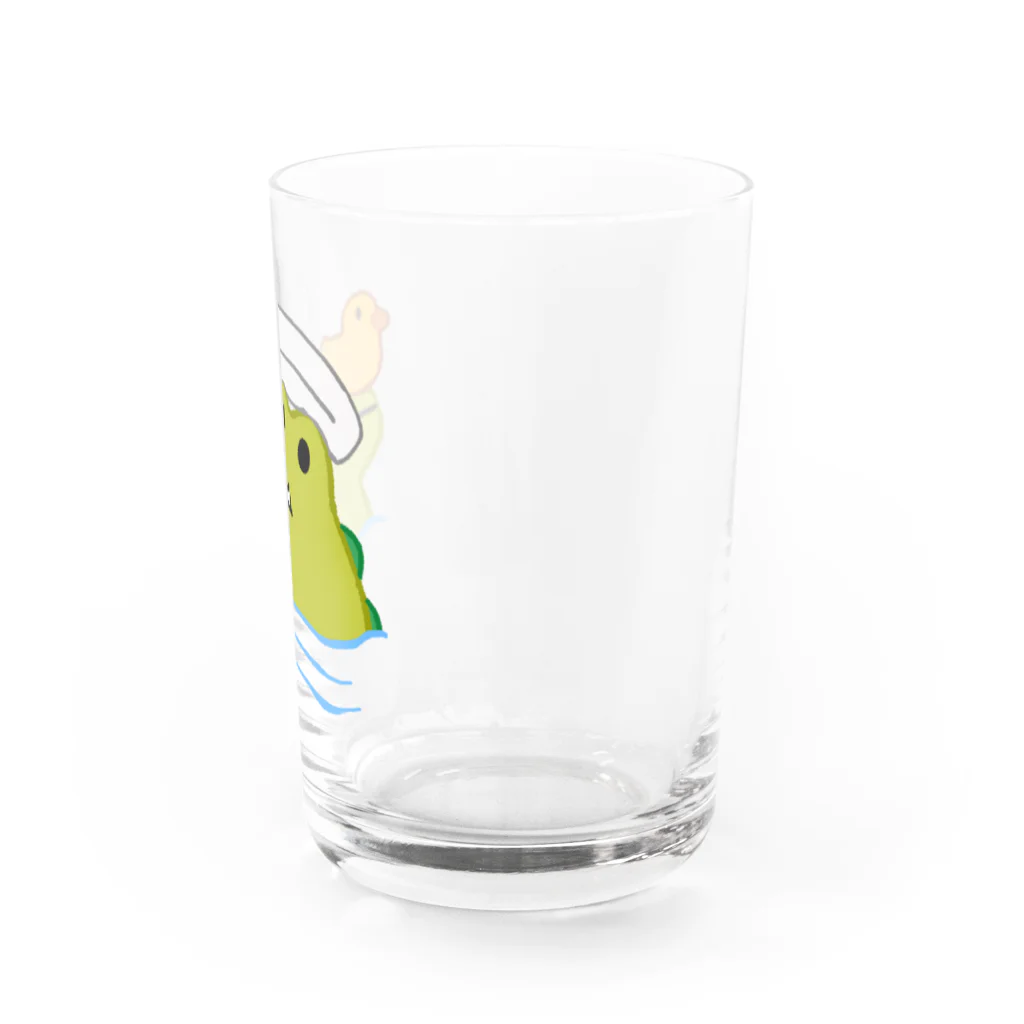 わりとせまいショップのblobwani(お風呂) Water Glass :right