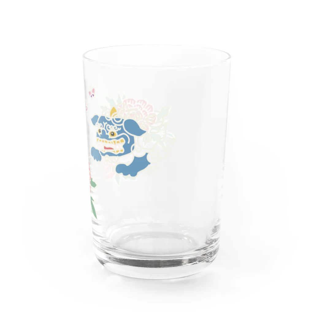 nanaqsaの獅子と牡丹 Water Glass :right