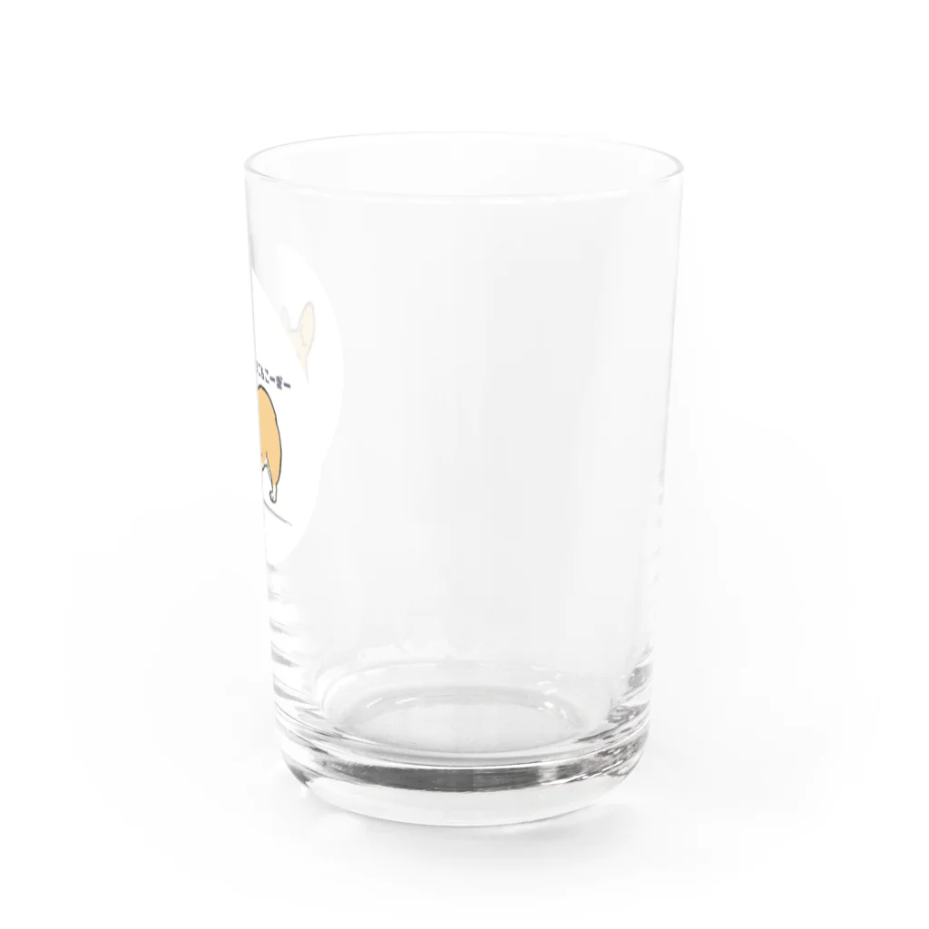 コーギーブレッド（もこもこーぎー）のもこもこーぎー （コーギーcorgi） Water Glass :right