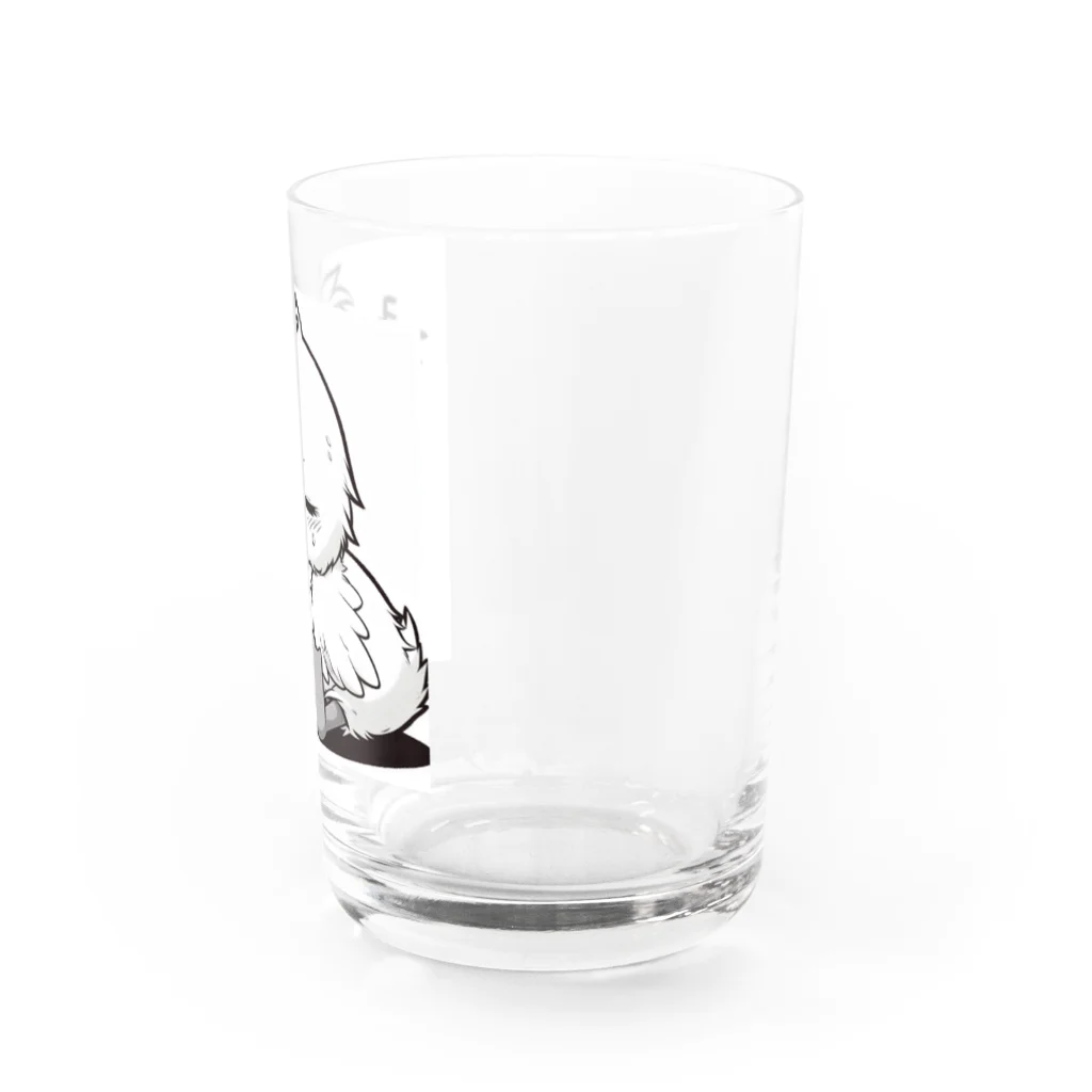 気ままの社長のあひるちゃん Water Glass :right