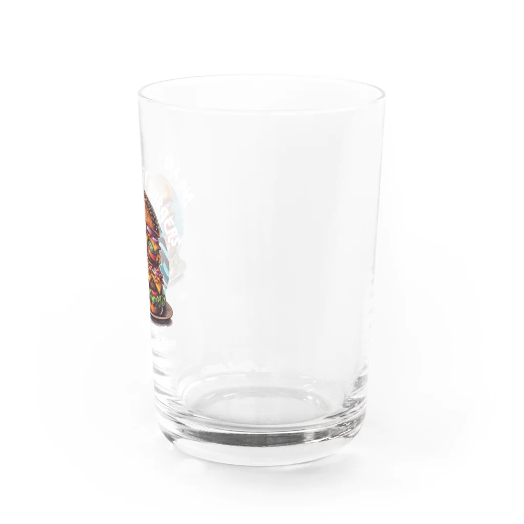 kazu_gのあなたを満足させるバーガーを!（濃色用） Water Glass :right