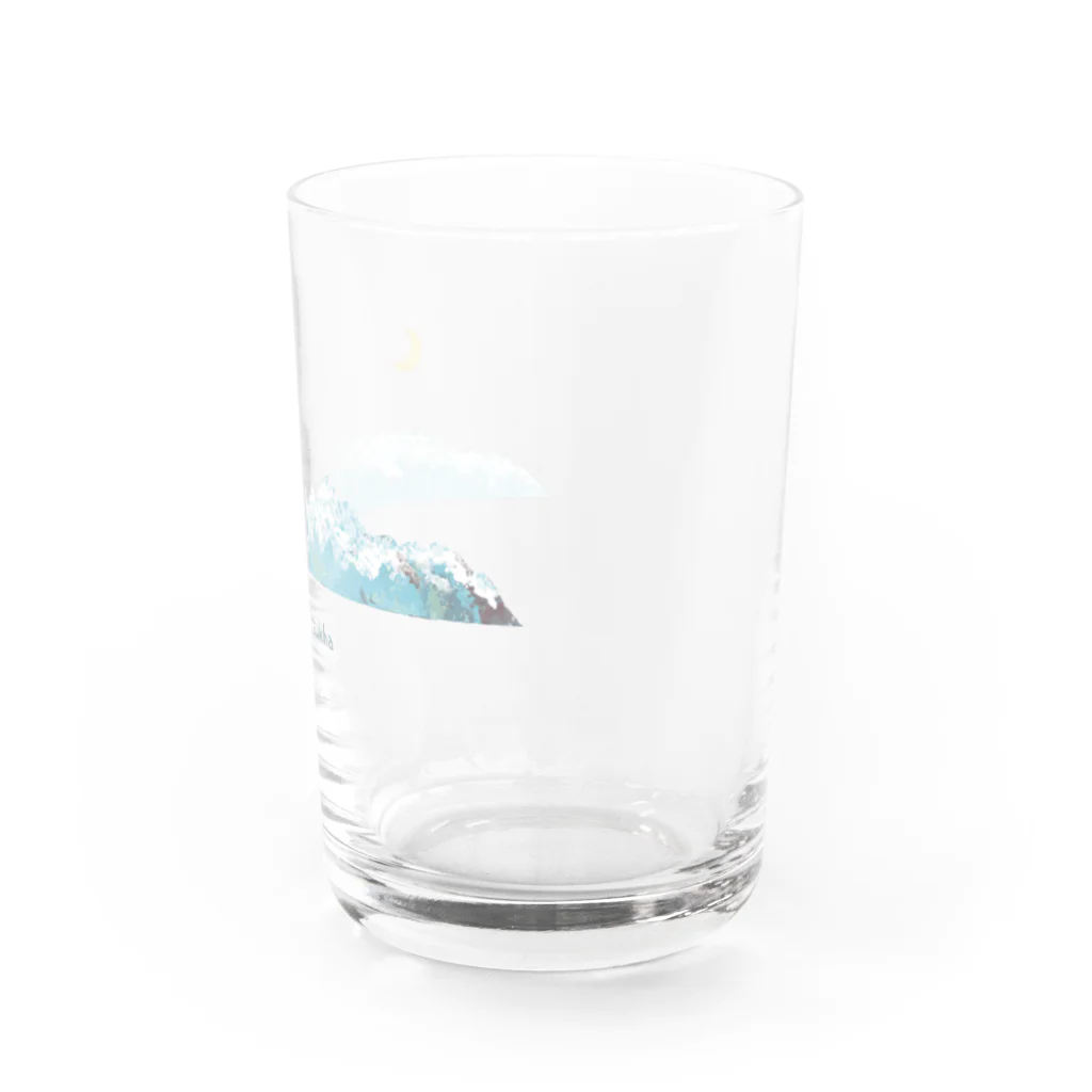 atelier sukha × soraumi Illustrationのatelier sukha 月とアルプス Water Glass :right