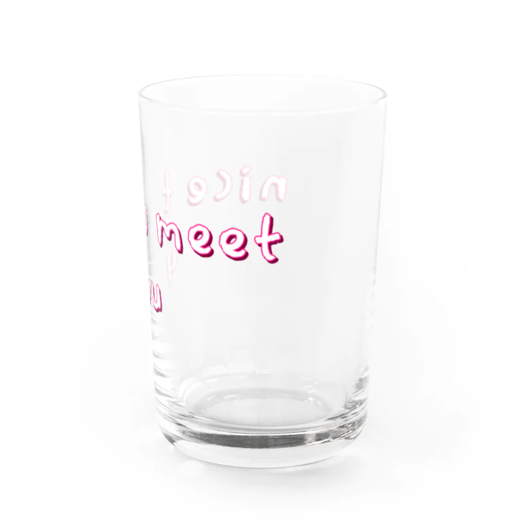 ミヤさんのnice to meet you Water Glass :right