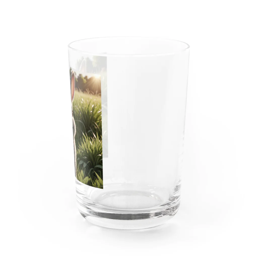 森の雑貨屋のほほえむウサギ Water Glass :right