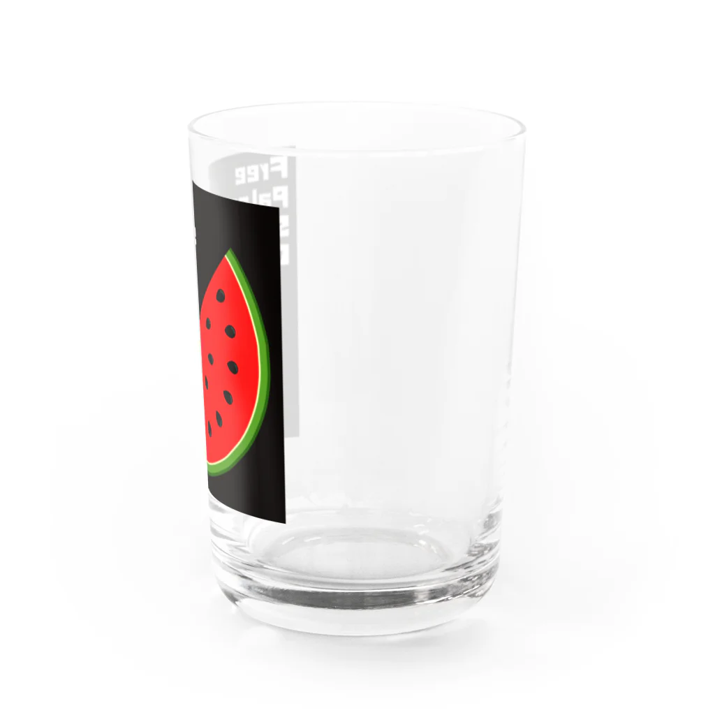 YOKOのFreePalestine StopGenocide Water Glass :right