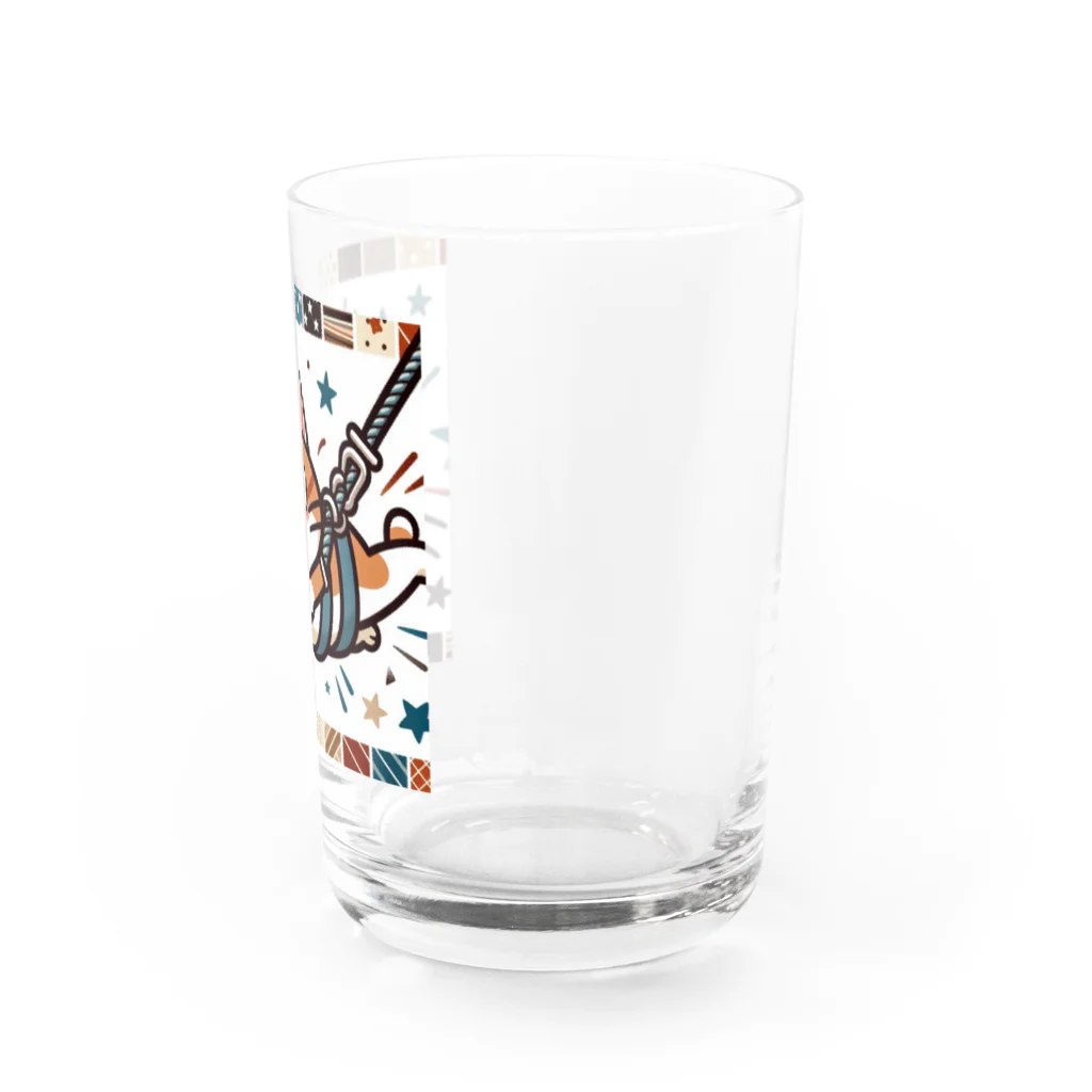 frogsystemの猫バンジー（アッ、飛んでしもた…） Water Glass :right