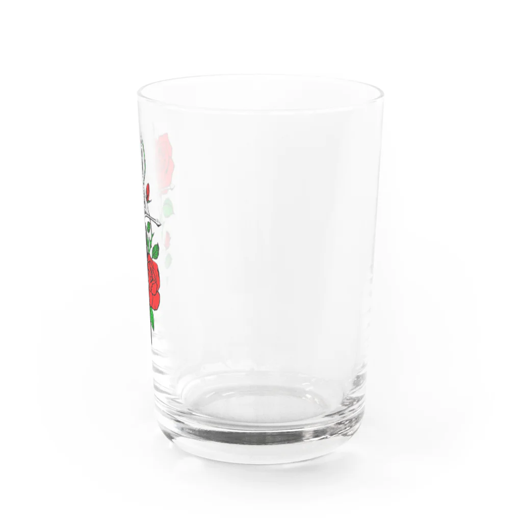 micyorina shopのmicyorina 「logo」RED 一部しんのすけ Water Glass :right