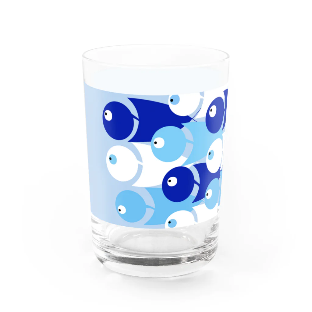 Keiko_Naoko-Art-Japanの海のシンフォニー Water Glass :right