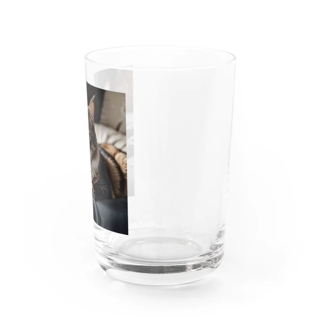 zigerparkのクッションと猫 Water Glass :right