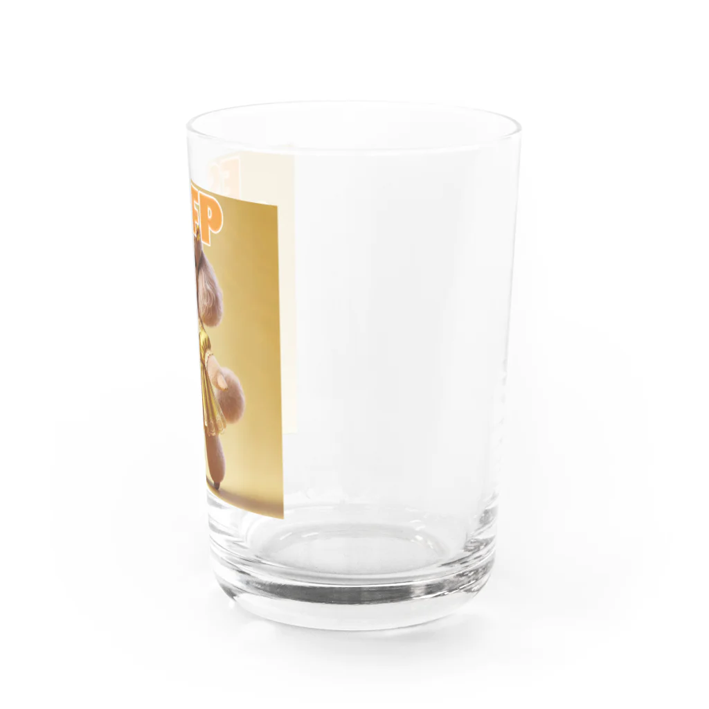 MsArtShopのESFPのトイプードル Water Glass :right