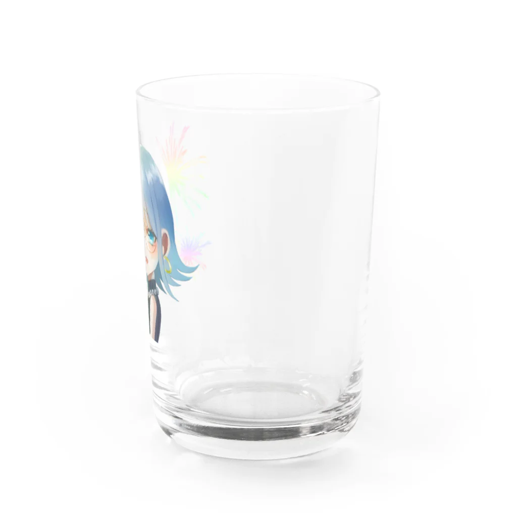 乾杯がーるずSHOPのKanpaiGirl「花火大会ちゃん」グラス Water Glass :right