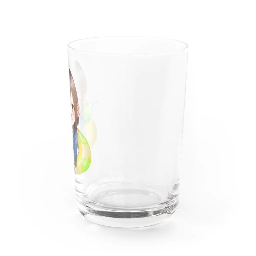 乾杯がーるずSHOPのKanpaiGirl「海水浴ちゃん」グラス Water Glass :right