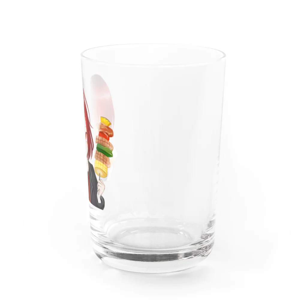 乾杯がーるずSHOPのKanpaiGirl「バーベQるガールちゃん」グラス Water Glass :right