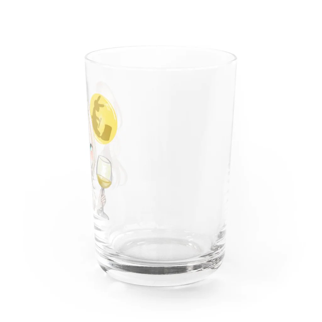 乾杯がーるずSHOPのKanpaiGirl「お月見ちゃん」グラス Water Glass :right