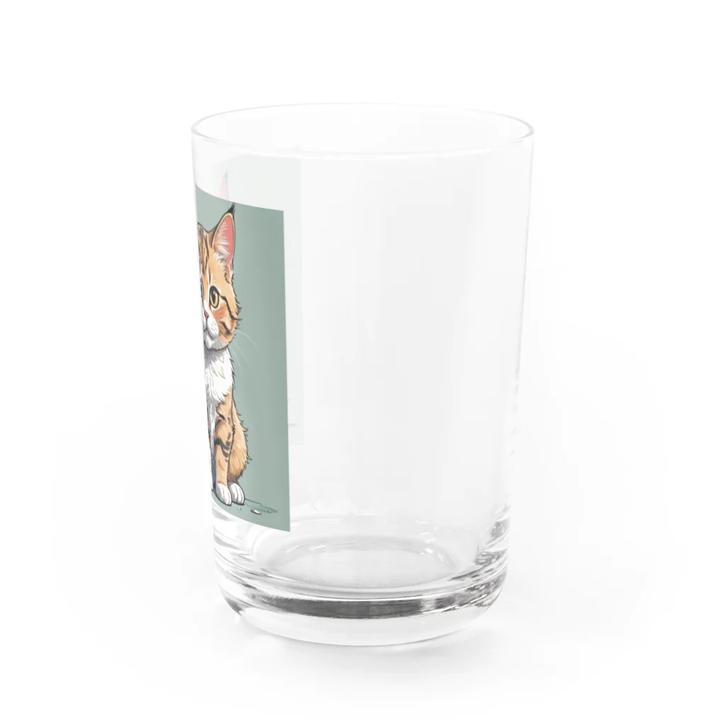 Taka Maker's のお座り子猫 Water Glass :right