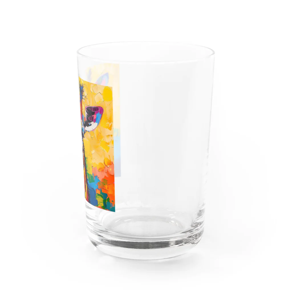 AQUAMETAVERSEのポップでおしゃれなキリン Water Glass :right