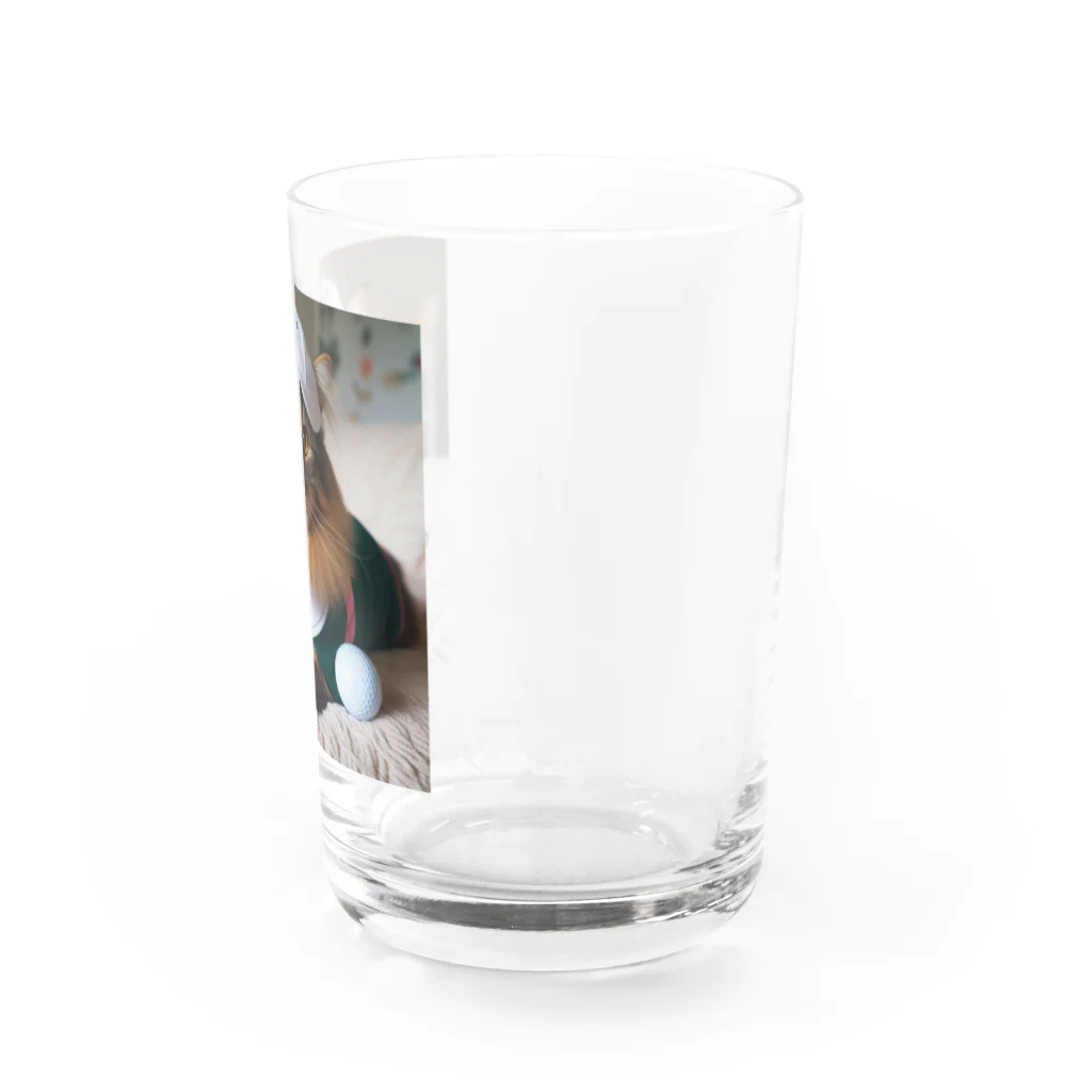 sophie138の猫ゴルファー Water Glass :right