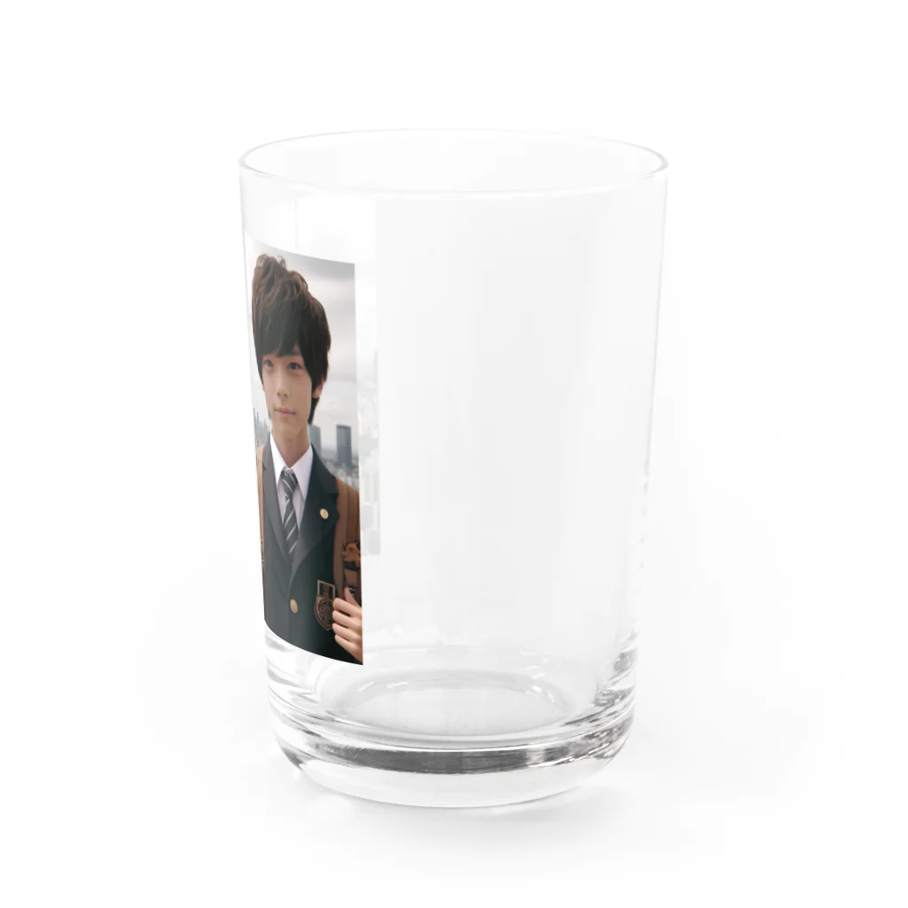 可愛い男の子イラスト販売所　By,keicyanの男の子　中学1年生　タワーバッグに Water Glass :right