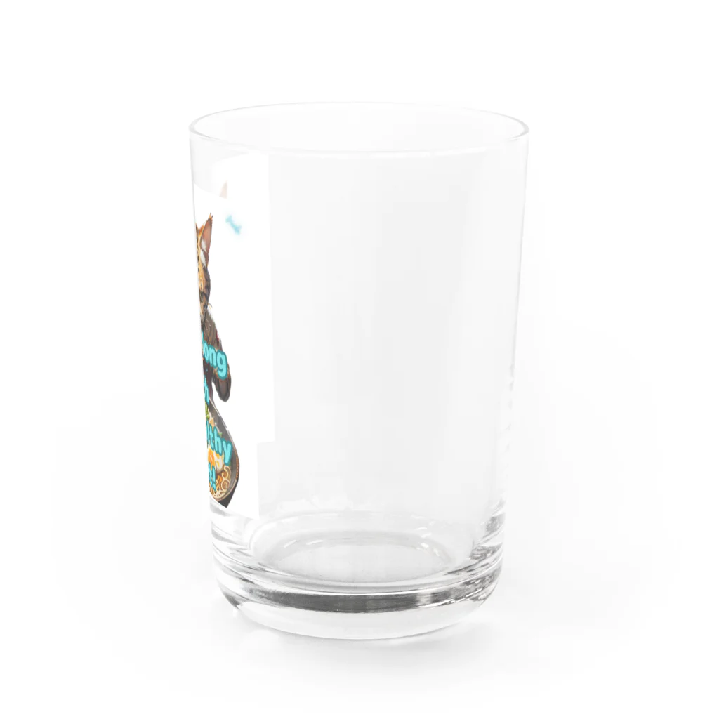 NaturalCanvasのlive long with a healthy diet! Water Glass :right