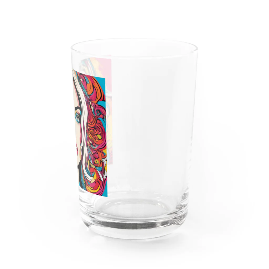 8890のポップアート Water Glass :right