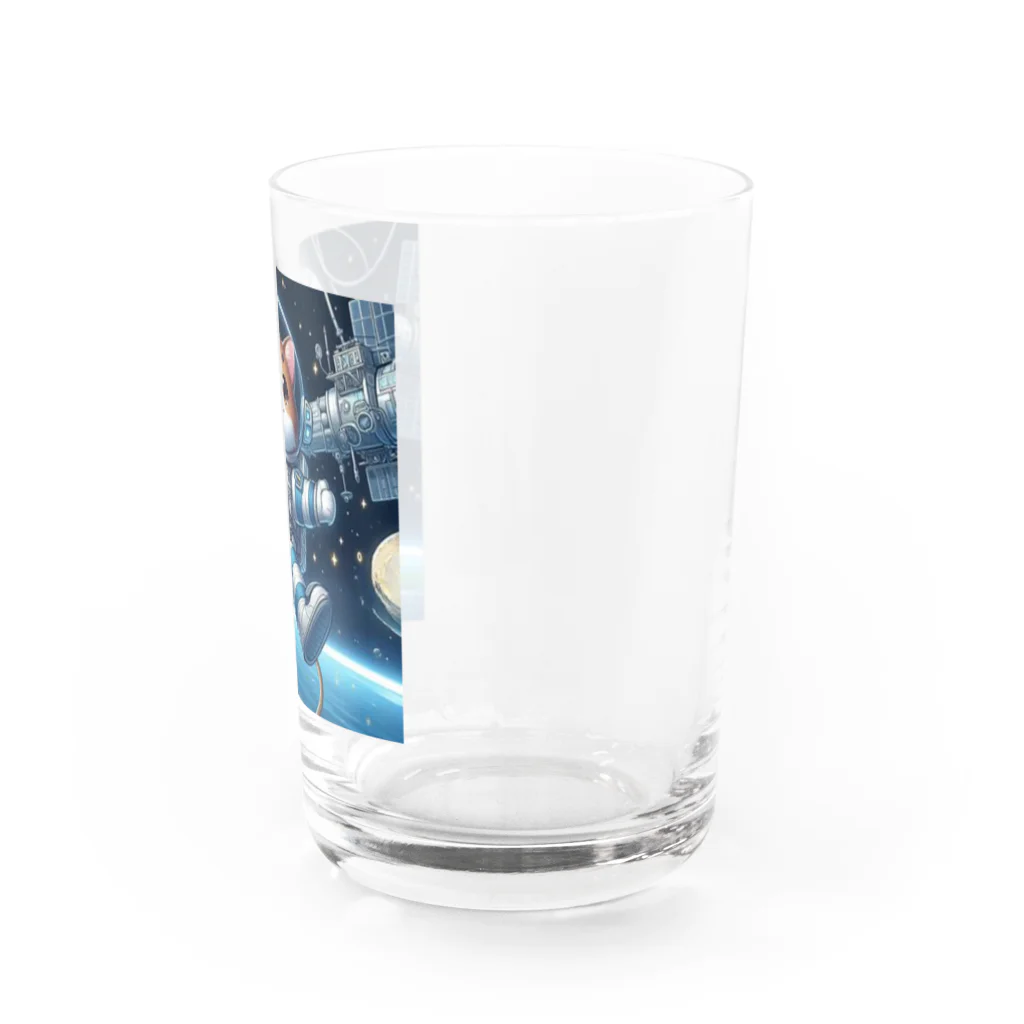 フルヤの宇宙で漂う宇宙飛行猫 Water Glass :right