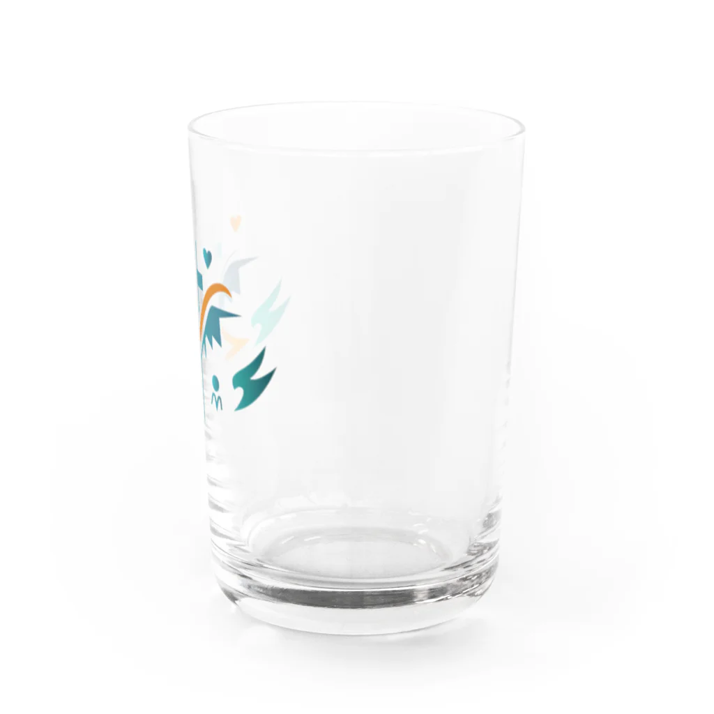 Shin〜HTのお店のヘルスケアロゴ Water Glass :right