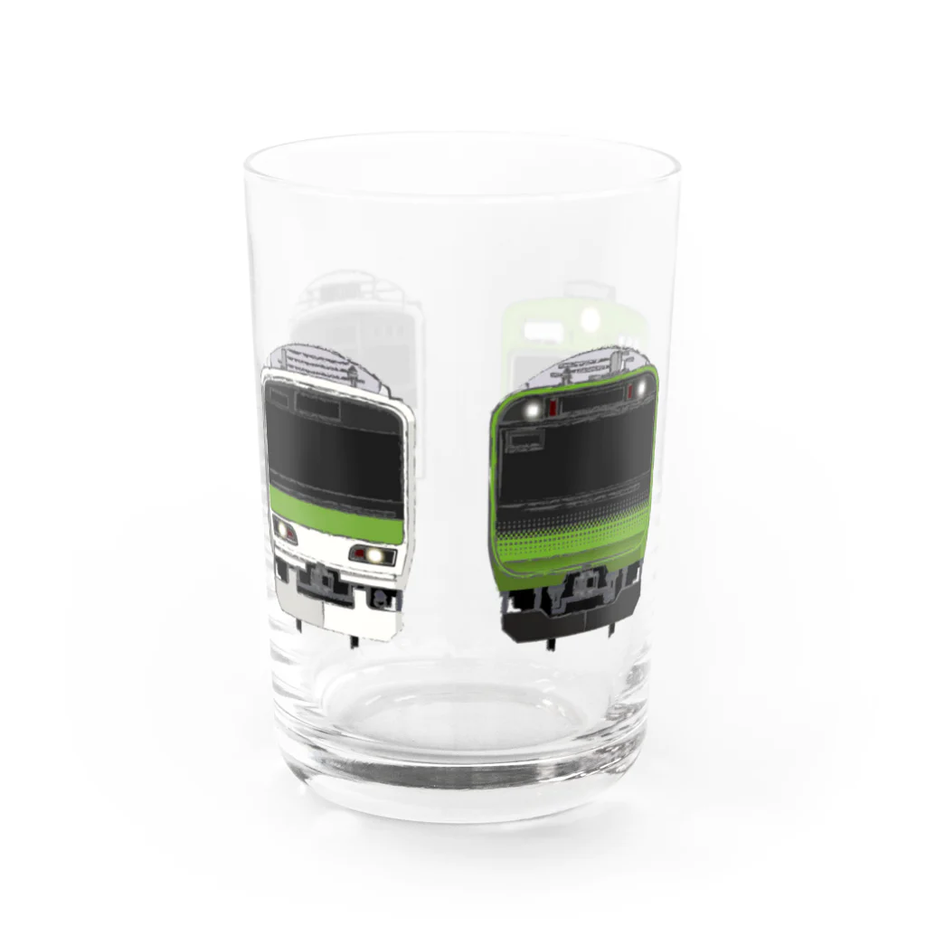 sushima_graphical_trains / SHI-DEの山手兄弟 Water Glass :right