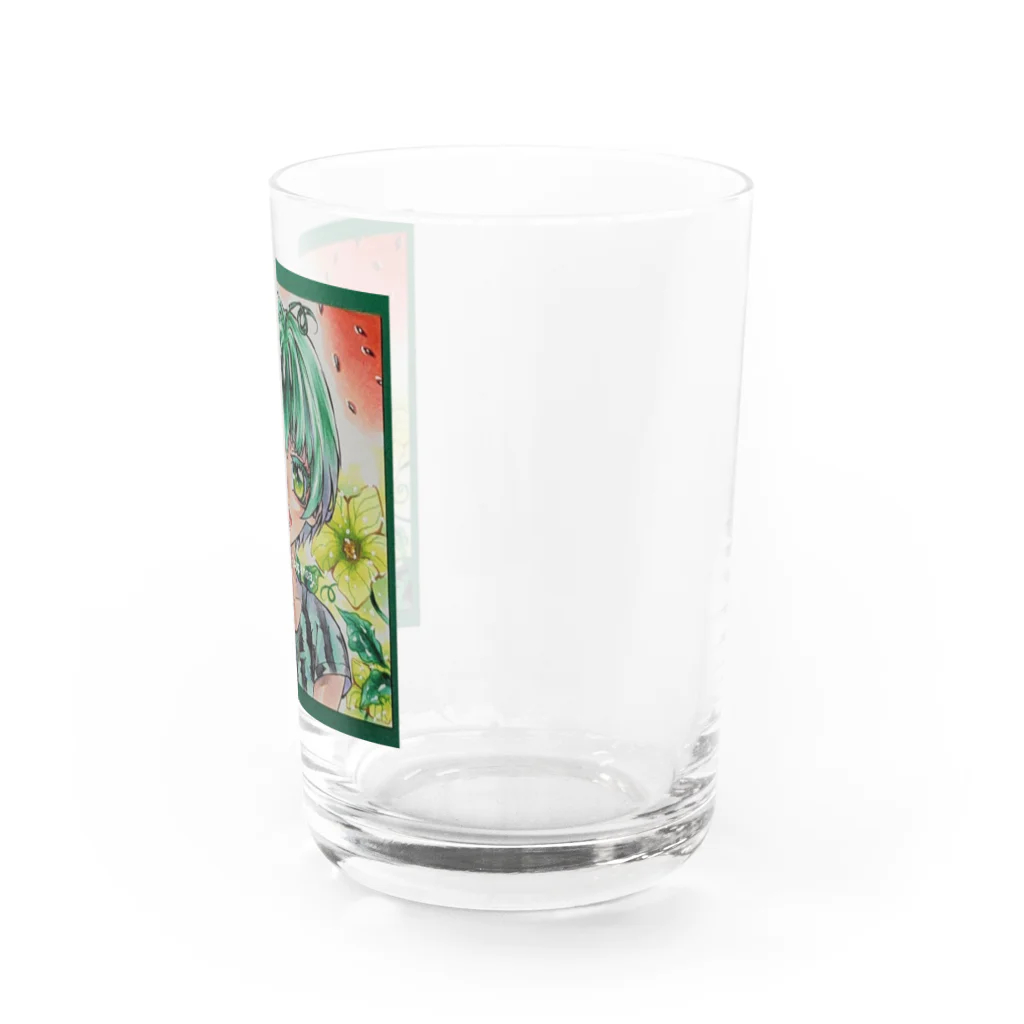 スペンサーのメイキング部屋のスイカモチーフの少年 Water Glass :right