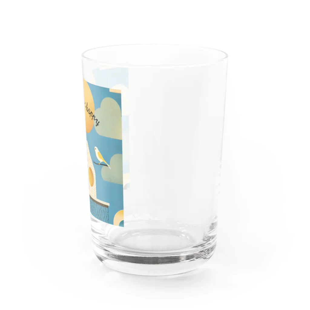 wa wanriseの幸せをもたらす小鳥 Water Glass :right