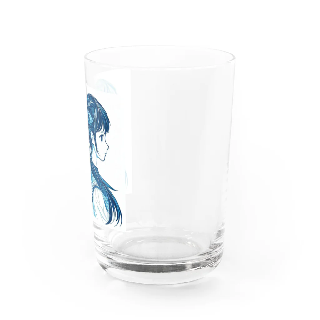 koriyuuの青白の芸術的な2人の女子高生 Water Glass :right