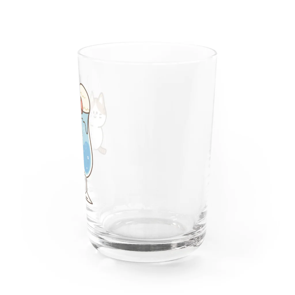 DECORのゆるかわにゃんこズ　クリームソーダver Water Glass :right