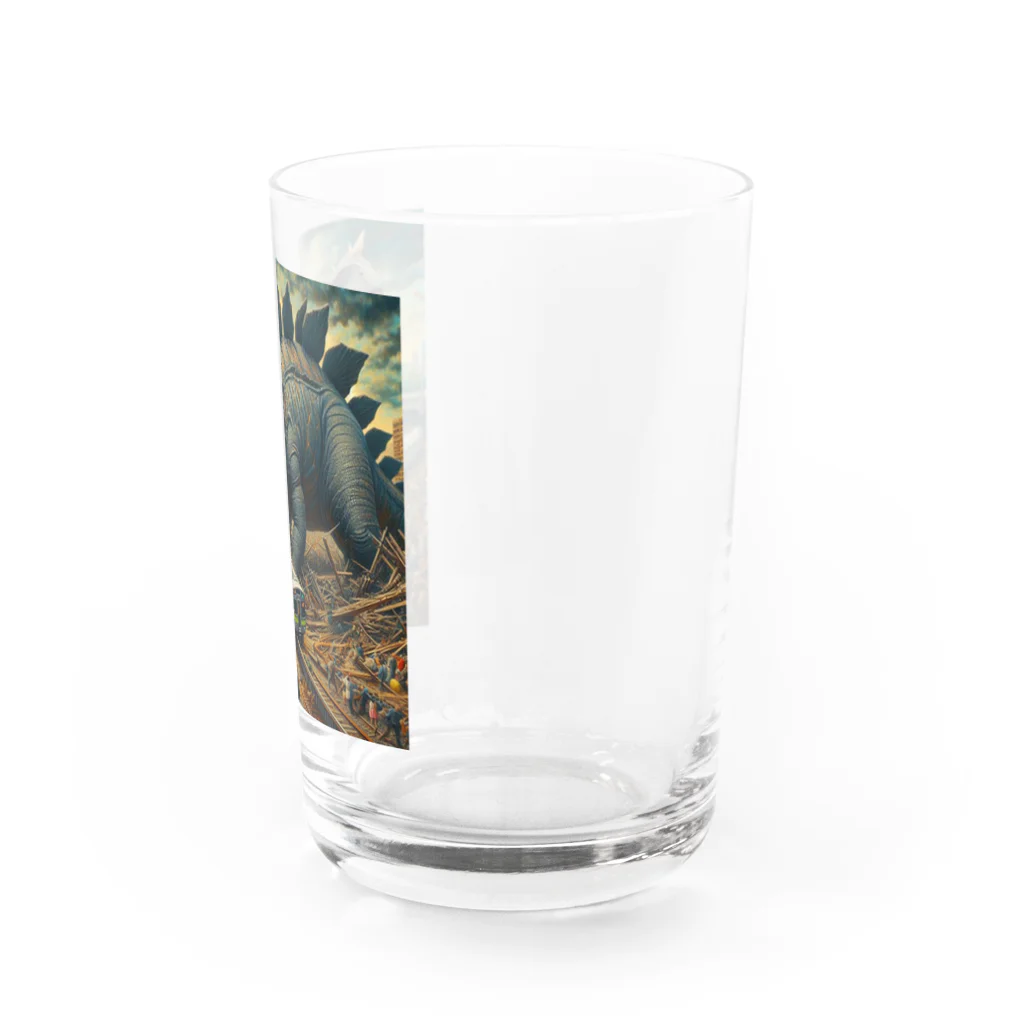 やるか、やらぬか？本人次第の恐竜にはなれなかった Water Glass :right