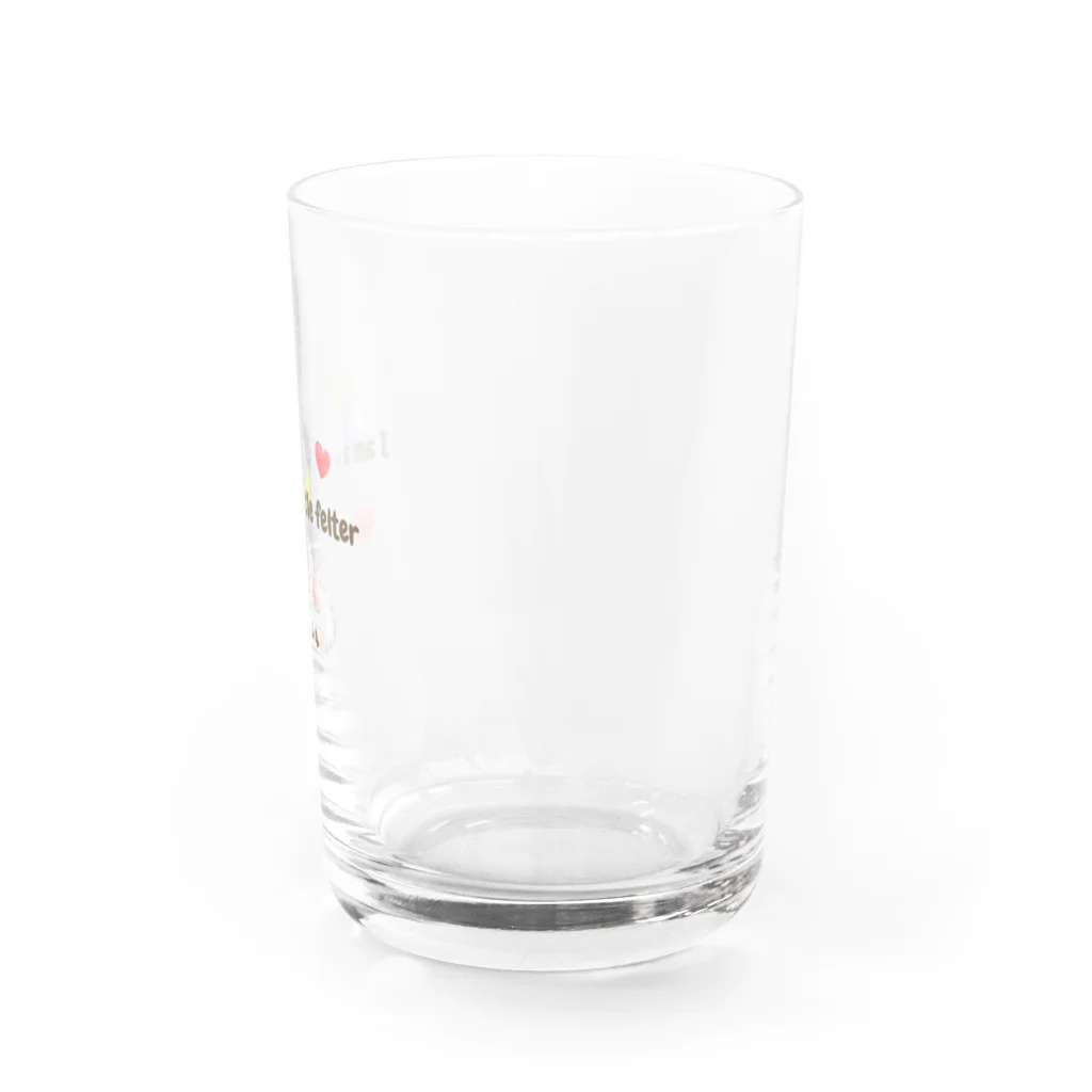 t & fluffyの羊毛フェルト好きさんに贈る I am ニードルフェルター I love ニードルフェルト グッズ Water Glass :right