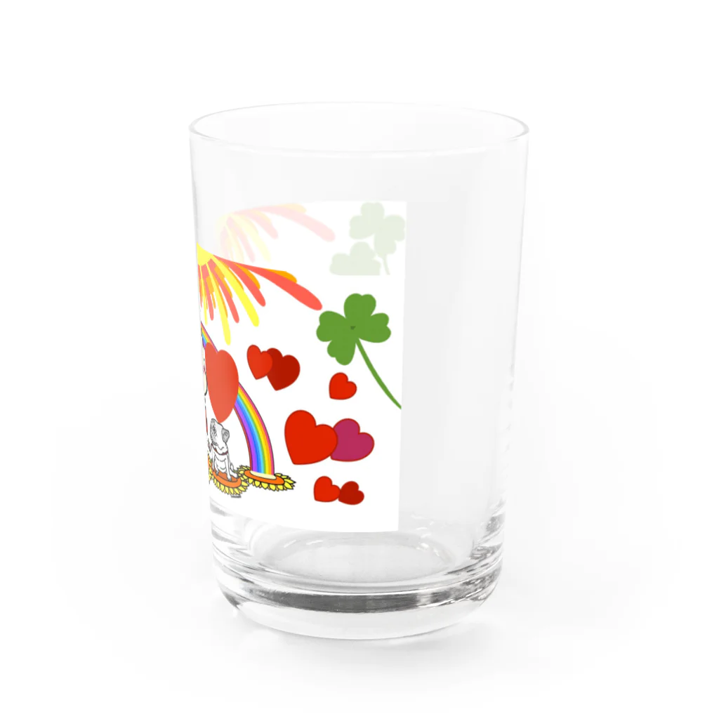 アイルの心のアトリエのLove & Happiness  Water Glass :right
